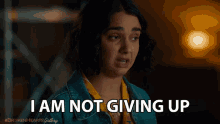 I Am Not Giving Up Lucy Gulliver GIF - I Am Not Giving Up Lucy Gulliver The Broken Hearts Gallery GIFs