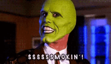 smoking the mask stanley ipkiss jim carrey
