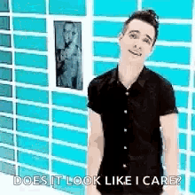 bebo brendon urie i dont care does it look like i care