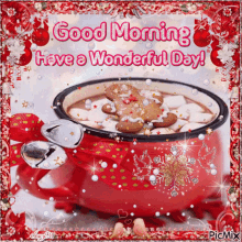 Good Morning Have A Wonderful Day GIF - Good Morning Have A Wonderful Day Hot Chocolate GIFs