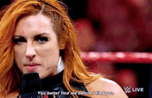 Wwe Becky Lynch GIF - Wwe Becky Lynch You Better Find Me Before I Find You GIFs