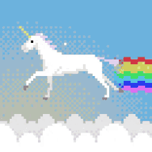 Unicorn Rainbow GIF - Unicorn Rainbow 8bit GIFs