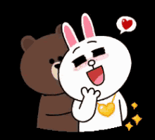 Brown And Cony Necklace GIF - Brown Cony Love GIFs
