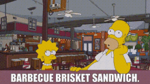 The Simpsons Homer Simpson GIF - The Simpsons Homer Simpson Barbeque Brisket Sandwich GIFs