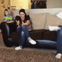 Siblings Fight GIF - Siblings Fight Kick Face GIFs