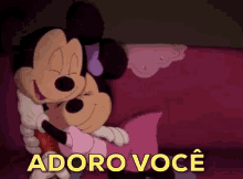 Eu Adoro Você / Adoro Você / Mickey Mouse / Minnie Mouse GIF - I Adore You Mickey Mouse Minnie Mouse GIFs