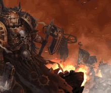 Chaos Space Marine Warhammer40k GIF - Chaos Space Marine Warhammer40k Chainaxe GIFs