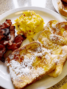 brunch french toast eggs bacon pancakes