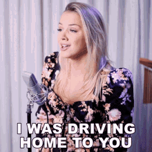 I Was Driving Home To You Emma Heesters GIF - I Was Driving Home To You Emma Heesters Drivers License Song GIFs