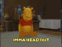 Winnie The Pooh Imma Head Out GIF - Winnie The Pooh Imma Head Out Projection GIFs