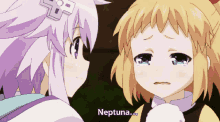 Hyperdimension Neptunia Hug GIF - Hyperdimension Neptunia Hug Cry GIFs