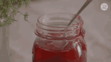 jam jar drip strawberry jam food