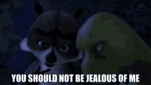 rj raccoon over the hedge vecinos invasores you should not be jealous of me