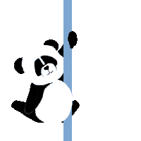 Pole Dance Panda Sticker - Pole Dance Panda Pixel Stickers