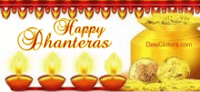 Happy Dhanteras Candle GIF - Happy Dhanteras Candle Coin GIFs