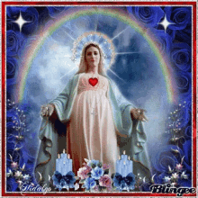 Virgin Mary Mother Of God GIF - Virgin Mary Mother Of God Rainbow GIFs