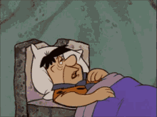 Fred Flinstones Snoring GIF - Fred Flinstones Snoring Exhausting GIFs