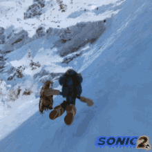 Snowboarding Sonic GIF - Snowboarding Sonic Sonic The Hedgehog2 GIFs