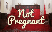not pregnant monthly period blood