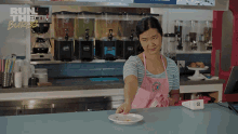 cleaning the counter cathy run the burbs run the burbs s1e5 fixing the table