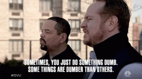 Sometimes You Just Do Something Dumb Som Things Are Dumber Than Others Stupid Decisions GIF - Sometimes You Just Do Something Dumb Som Things Are Dumber Than Others Stupid Decisions Wrong Decisions GIFs