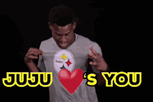 Juju Pittsburgh Steelers GIF - Juju Pittsburgh Steelers Loves You GIFs