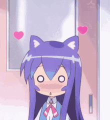 Anime Love Anime Hearts GIF - Anime Love Anime Hearts Neko GIFs