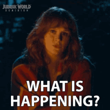What Is Happening Claire Dearing GIF - What Is Happening Claire Dearing Bryce Dallas Howard GIFs