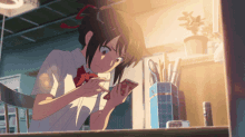Mitsuha Kimi No Na Wa GIF - Mitsuha Kimi No Na Wa Your Name GIFs
