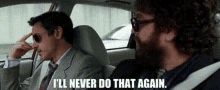 Due Date Ethan Tremblay GIF - Due Date Ethan Tremblay Ill Never Do That Again GIFs