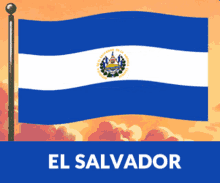 El Salvador Bandera GIF - El Salvador Bandera Flag GIFs