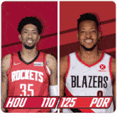 Houston Rockets (110) Vs. Portland Trail Blazers (125) Post Game GIF - Nba Basketball Nba 2021 GIFs