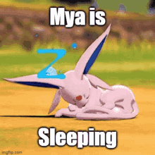 Mya Sleeping GIF - Mya Sleeping Espeon GIFs