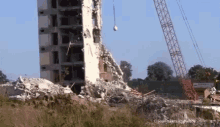 demolition crash building