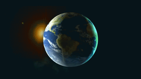 animated gif spinning earth