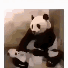 panda surprised costume shocked