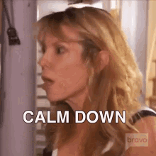 Calm Down Real Housewives Of New York GIF - Calm Down Real Housewives Of New York Rhony GIFs