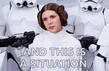 Star Wars Leia GIF - Star Wars Leia This Is A Situation GIFs