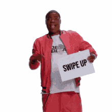swipe up pointing promoting tracy morgan what men want