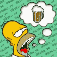 Beer Alcohol GIF - Beer Alcohol Homer GIFs