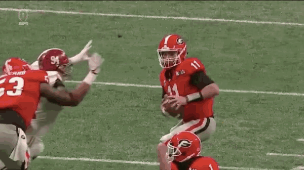 Jake Fromm Rugby GIF.