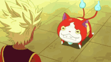 jibanyan lord enma yo kai watch kneel jibanyan lord enma yo kai watch kneel