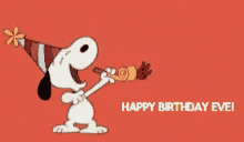 Happy Birthday Eve Celebrate GIF - Happy Birthday Eve Celebrate Snoopy GIFs
