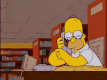 Homer Simpson Dialing GIF - Homer Simpson Dialing GIFs