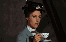 Mary Poppins Coffee GIF - Mary Poppins Mary Poppins GIFs