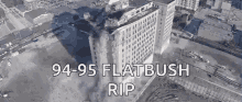 demolition crash building demolition crash building
