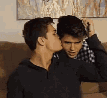 Jackson Krecioch Kiss GIF - Jackson Krecioch Kiss Dylan Geick GIFs