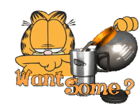 Want Some Pour Sticker - Want Some Pour Garfield Stickers