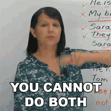 You Cannot Do Both Rebecca GIF - You Cannot Do Both Rebecca Engvid GIFs