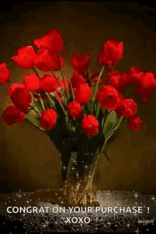 flowerpot bouquet red roses